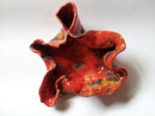 Papavero, ceramica raku, 15 cm. ca. diametro, 2012